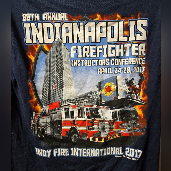 Gildan Other - 🌴89th Annual Indianapolis Firefighter Convention April 2017 Short Sleeve Tshirt